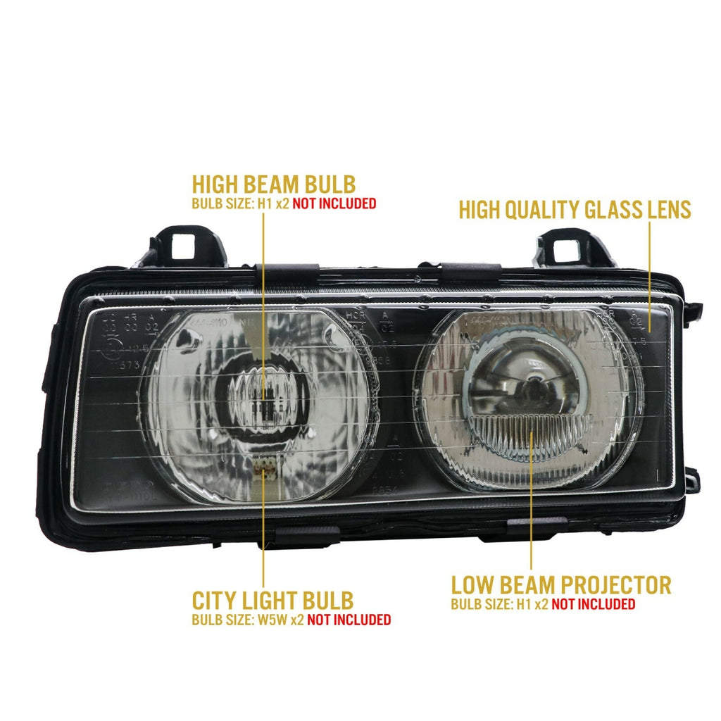 Function callout: high beam, low beam projector and city light