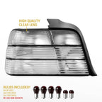 High quality clear lens with included red bulbs