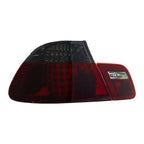 Outer quarter-panel and inner trunk-lid red/smoke LED tail lights for the E46 coupe