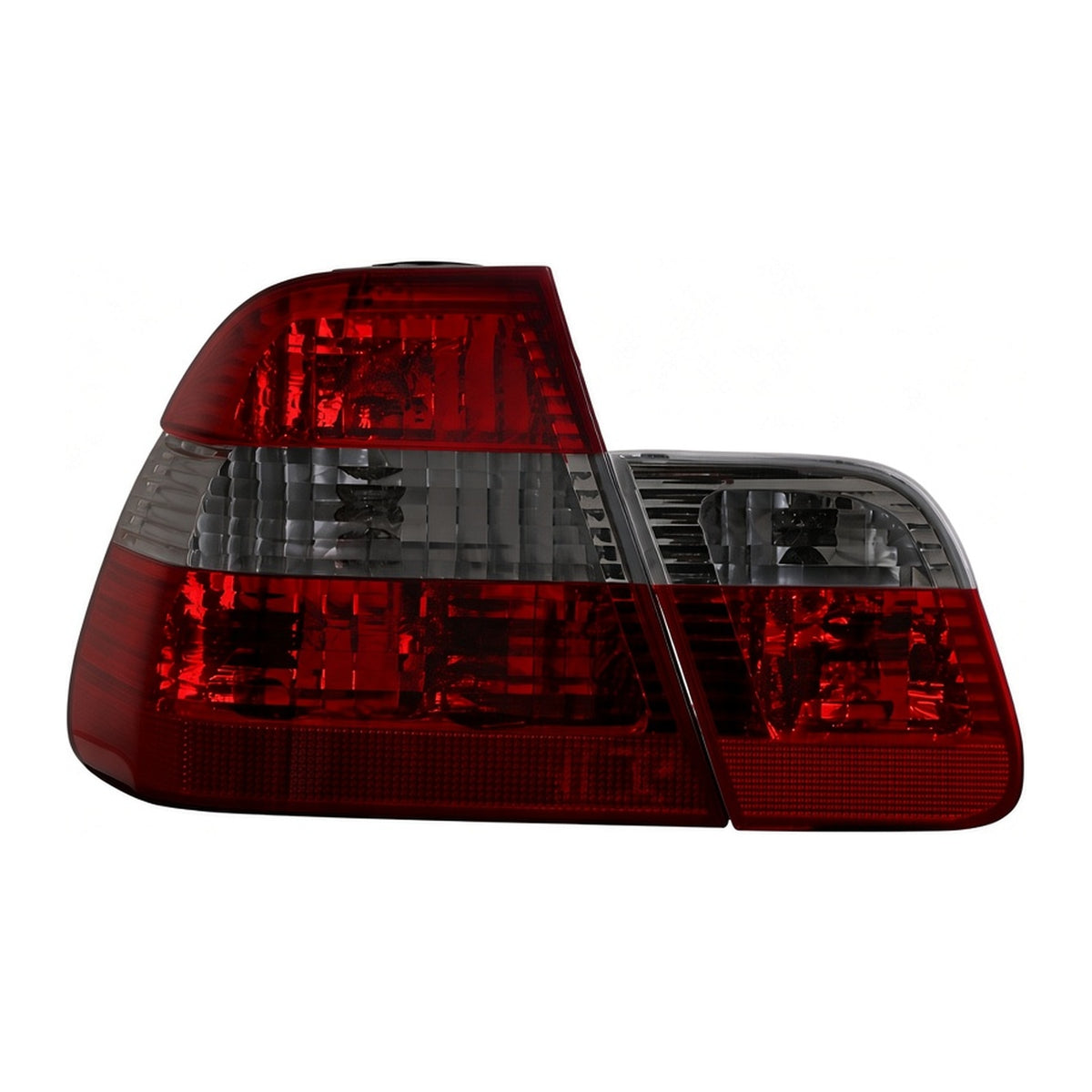 Outer and inner Euro red/smoke tail light for BMW E46 sedan