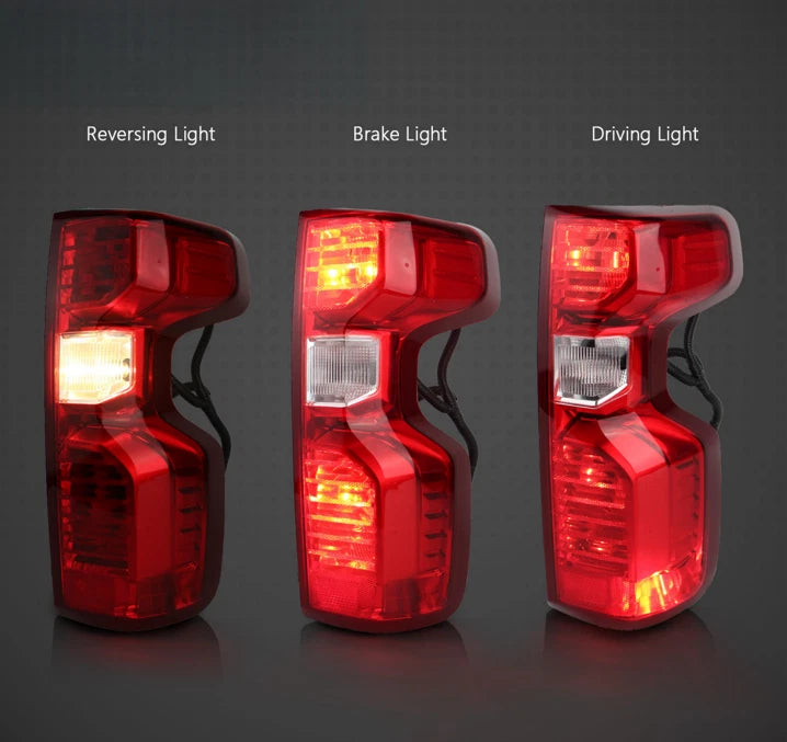 chrome halogen tail light view 5 for Chevy Silverado 1500 (2019-2026)