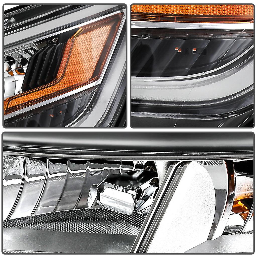 Left LED reflector headlight side angle for 2016-2018 Ford Explorer