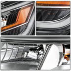 Left LED reflector headlight side angle for 2016-2018 Ford Explorer