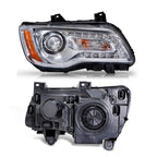 Left halogen projector headlight side angle for 2011-2014 Chrysler 300