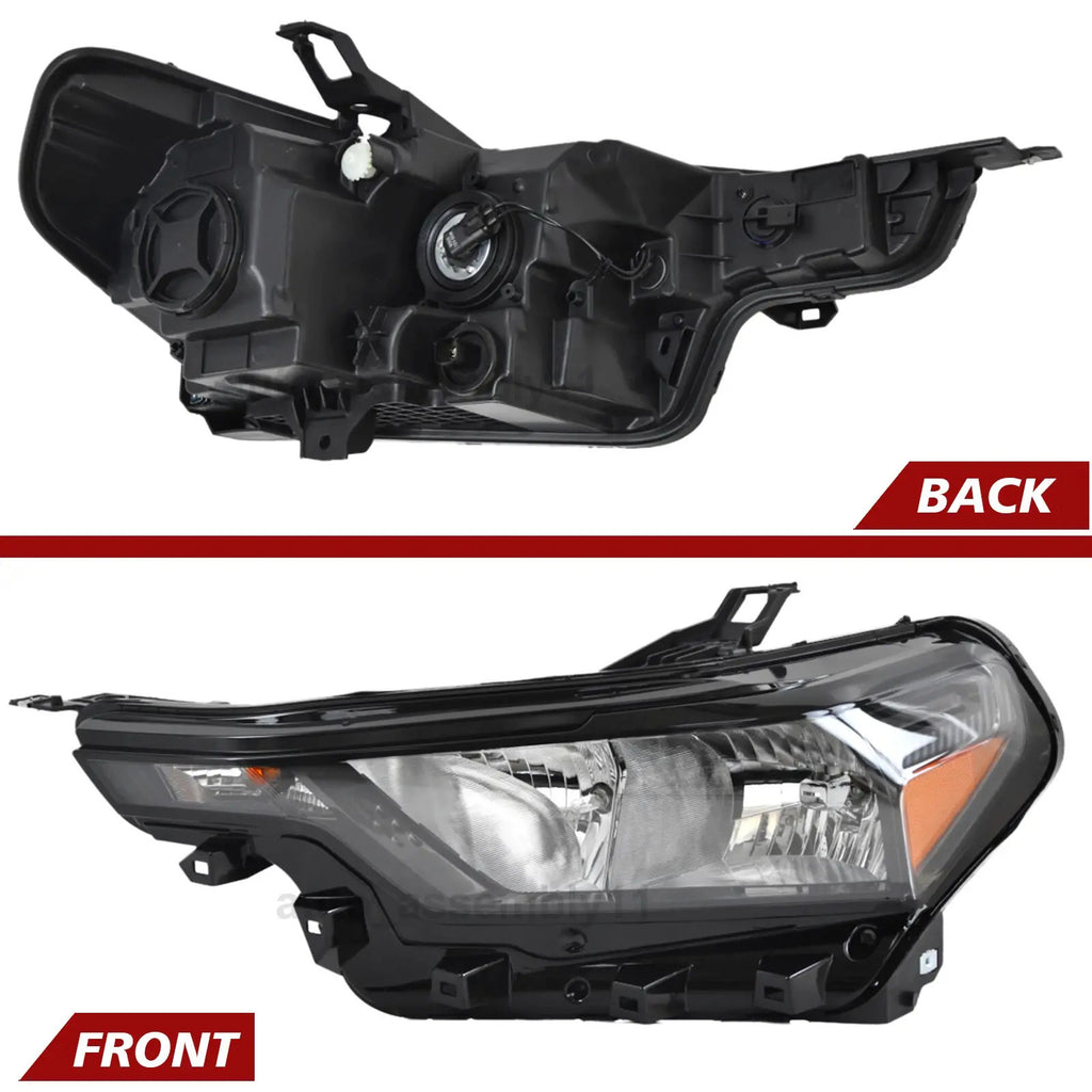 Pair halogen headlight rear housing angle for 2023-2026 Chevrolet Colorado