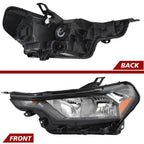 Pair halogen headlight rear housing angle for 2023-2026 Chevrolet Colorado