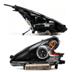 Pair HID headlight front angle for 2009-2020 Nissan 370Z