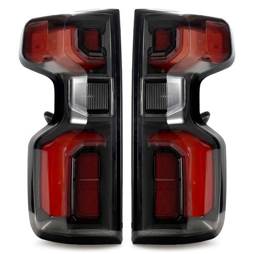 black LED tail light view 5 for Chevy Silverado 1500 (2019-2026)