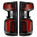 black LED tail light view 5 for Chevy Silverado 1500 (2019-2026)