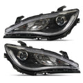 Halogen Headlights Pair w/ Bulbs, Chrome Bezel for Chrysler Pacifica (2017-2020)