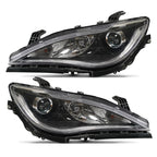 Halogen Headlights Pair w/ Bulbs, Chrome Bezel for Chrysler Pacifica (2017-2020)