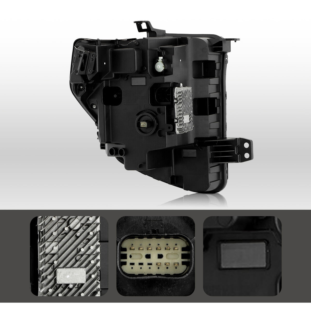 Left LED headlight side angle for 2022-2026 GMC Sierra 1500