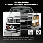 Pair halogen headlight rear housing angle for 2015-2019 Chevy Silverado HD