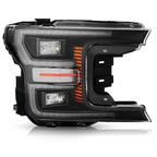 Pair LED headlight front angle for 2018-2020 Ford F-150