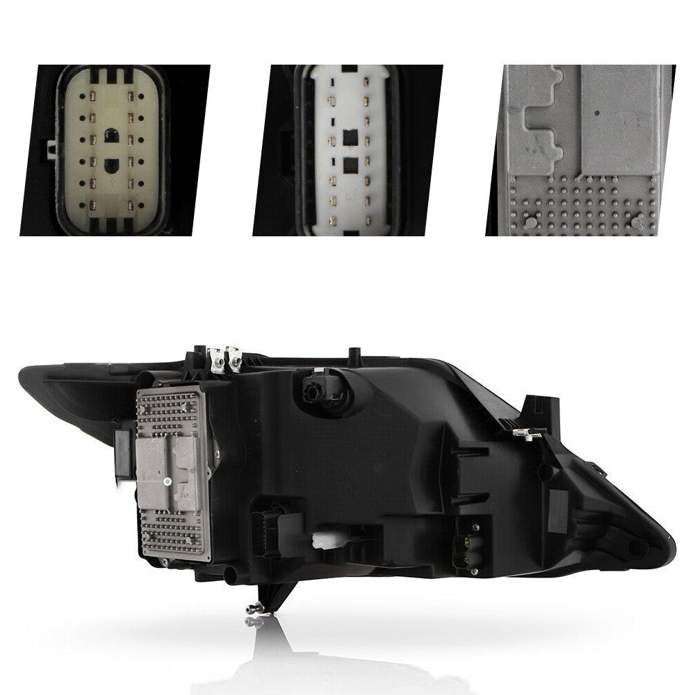 Pair LED headlight front angle for 2013-2016 Lincoln MKZ