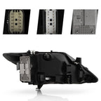 Pair LED headlight front angle for 2013-2016 Lincoln MKZ