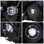 Driver side Chrome Halogen headlight close-up for 2009-2012 Toyota RAV4