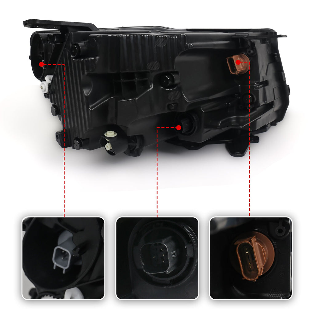 Left LED headlight side angle for 2022-2026 Jeep Compass