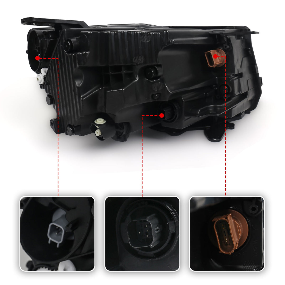 Left LED headlight side angle for 2022-2026 Jeep Compass