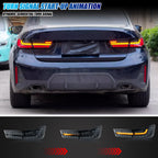 Sequential LED turn signal on the 2019-2025 BMW 3 Series G20 / M3 G80 tail light