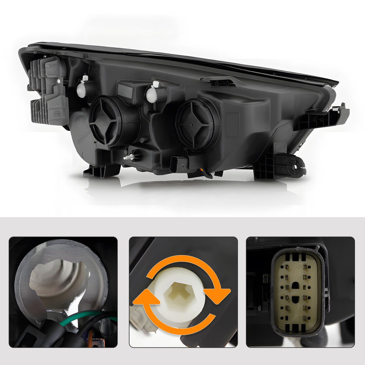 Left halogen headlight side angle for 2017-2022 Buick Encore