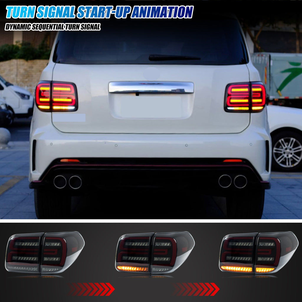 Sequential LED turn signal on the 2017-2020 Nissan Armada tail light
