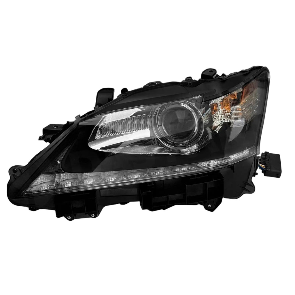 Pair HID headlight front angle for 2013-2015 Lexus GS350