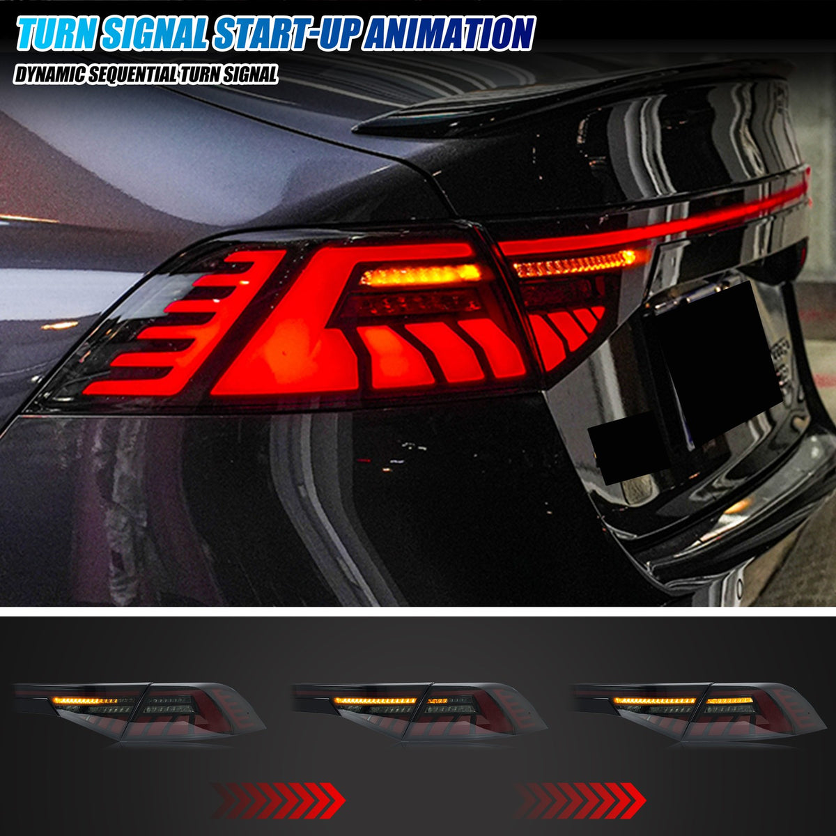 Sequential LED turn signal on the 2023-2026 Honda Accord Sedan tail light