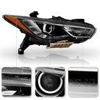 Pair HID headlight rear housing angle for 2016-2019 Infiniti QX60