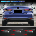 Running light start-up animation on the 2018-2023 Toyota Camry LED tail lights