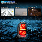 Sealed, waterproof construction of the 2011-2016 Mini Cooper Countryman R60 LED tail light