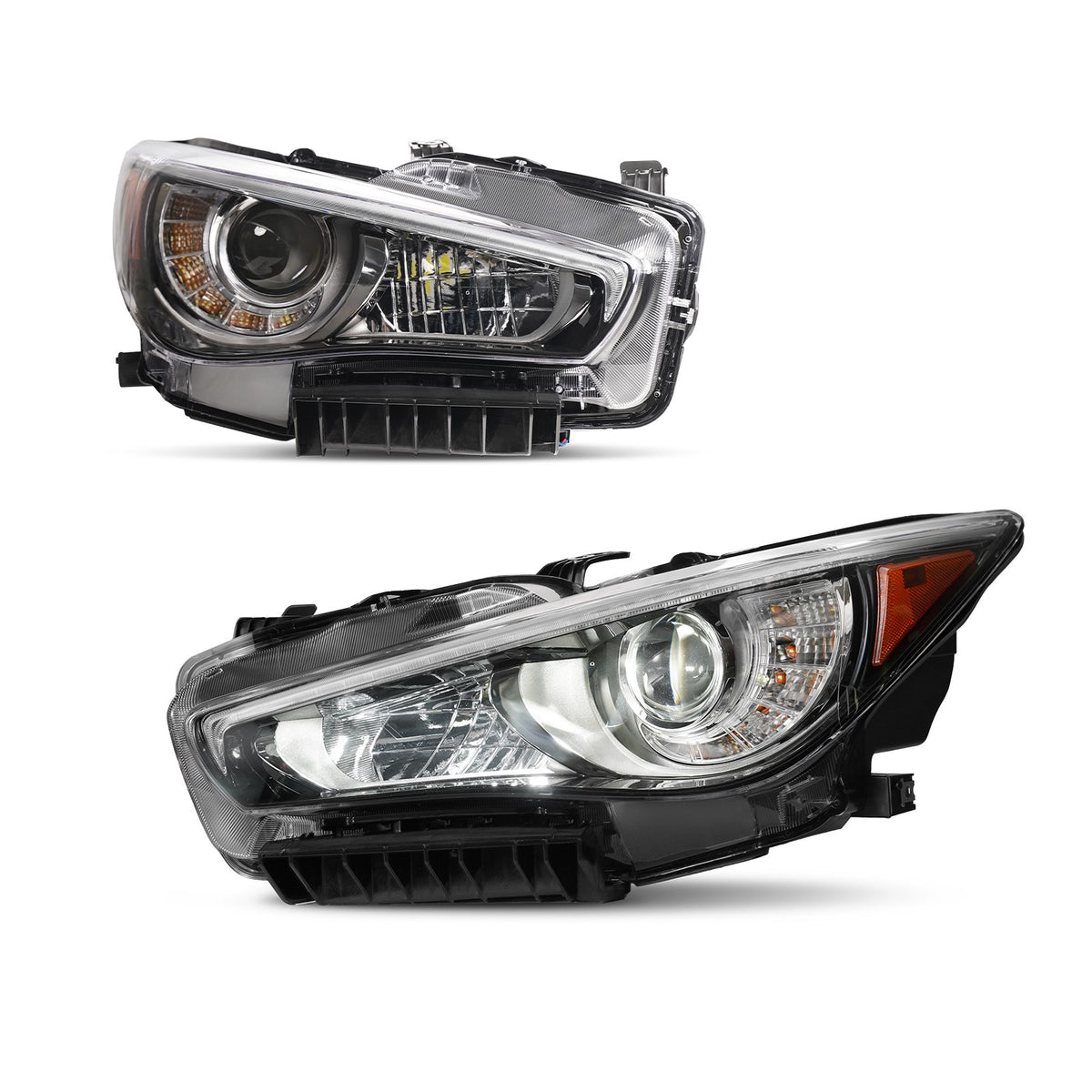 Right LED headlight side angle for 2014-2022 Infiniti Q50