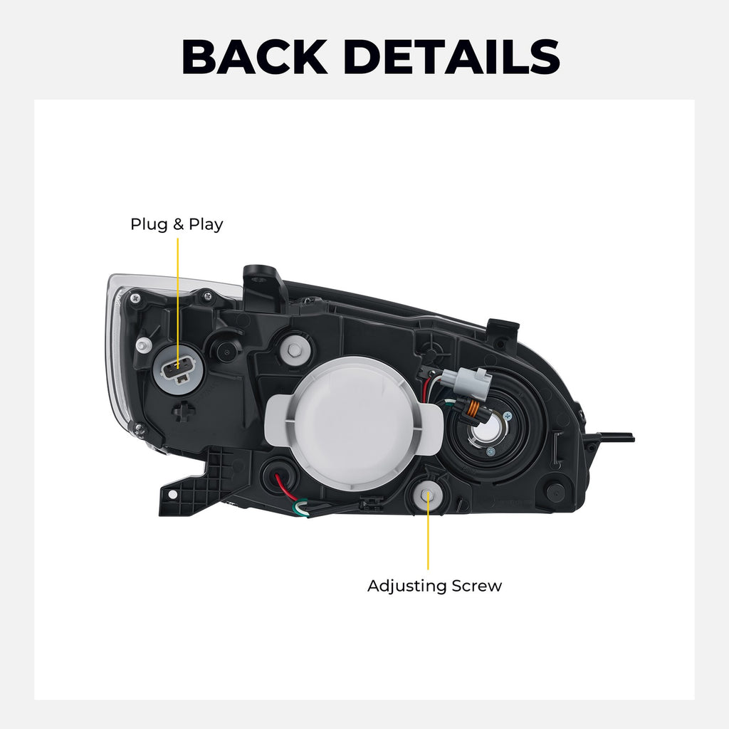 Chrome Projector Halogen headlight features and specifications for 2008-2009 Subaru Outback