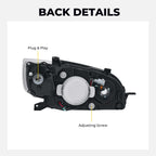 Chrome Projector Halogen headlight features and specifications for 2008-2009 Subaru Outback
