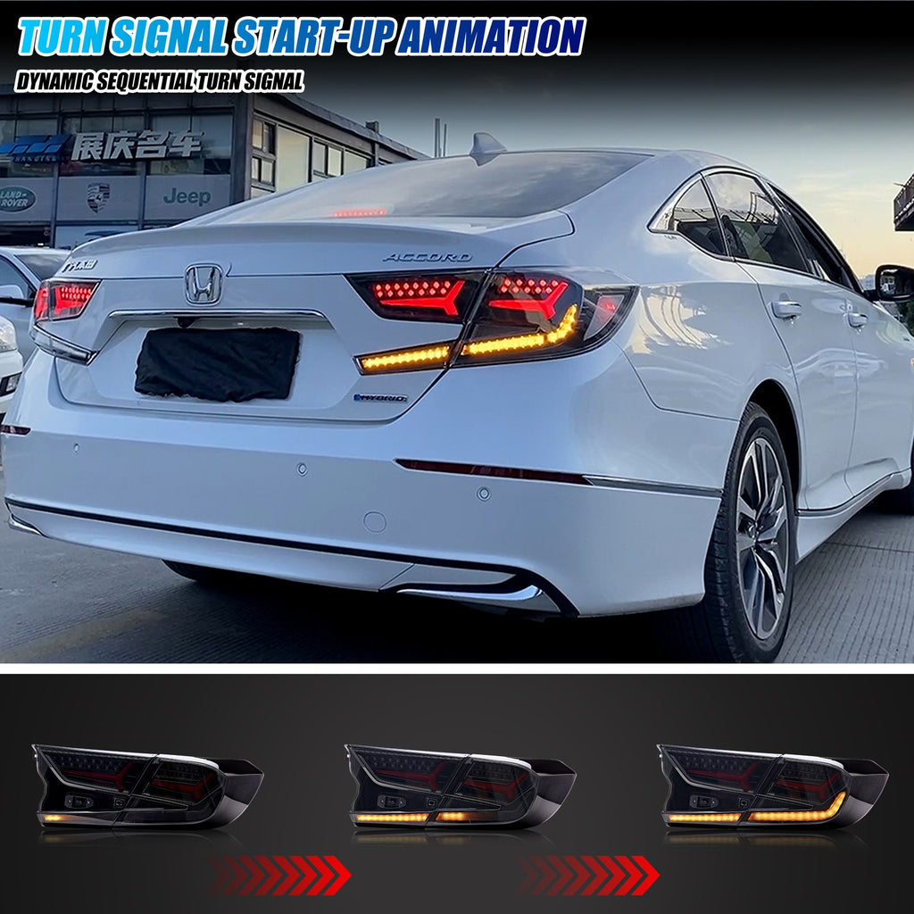 Sequential LED turn signal on the 2018-2022 Honda Accord tail light