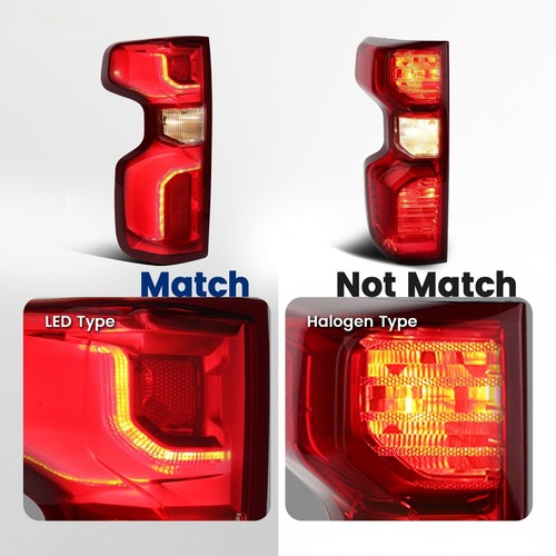 chrome LED tail light view 5 for Chevy Silverado 1500 (2019-2026)