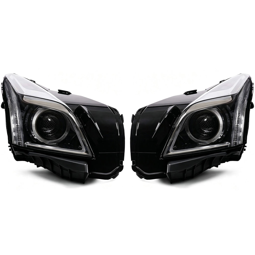 Left halogen projector headlight side angle for 2014-2019 Cadillac CTS