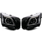 Left halogen projector headlight side angle for 2014-2019 Cadillac CTS