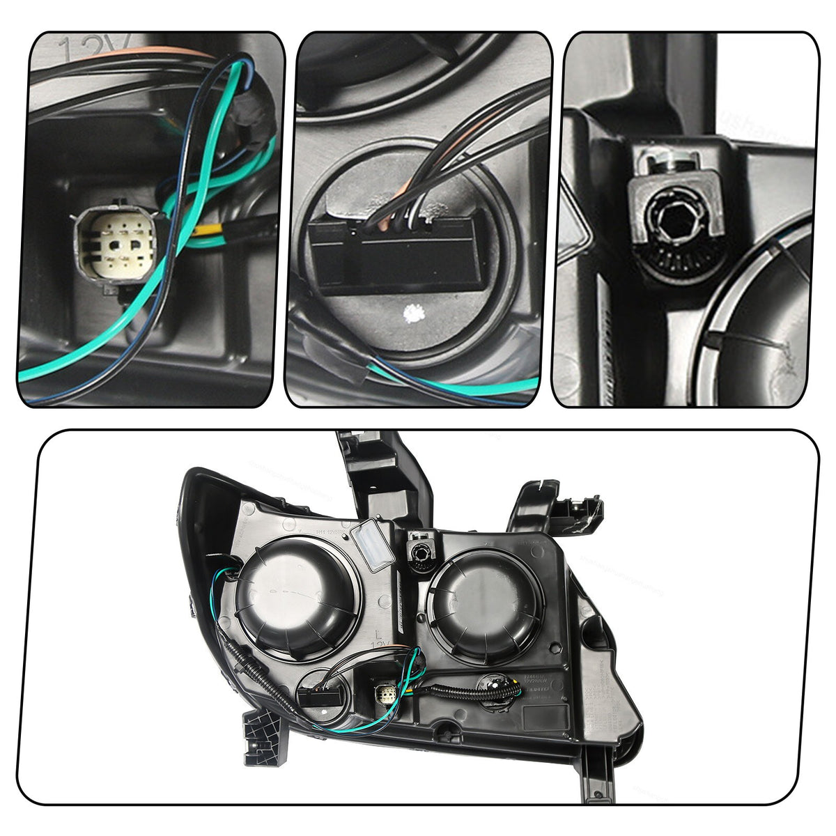 Right halogen headlight side angle for 2015-2022 Chevy Colorado