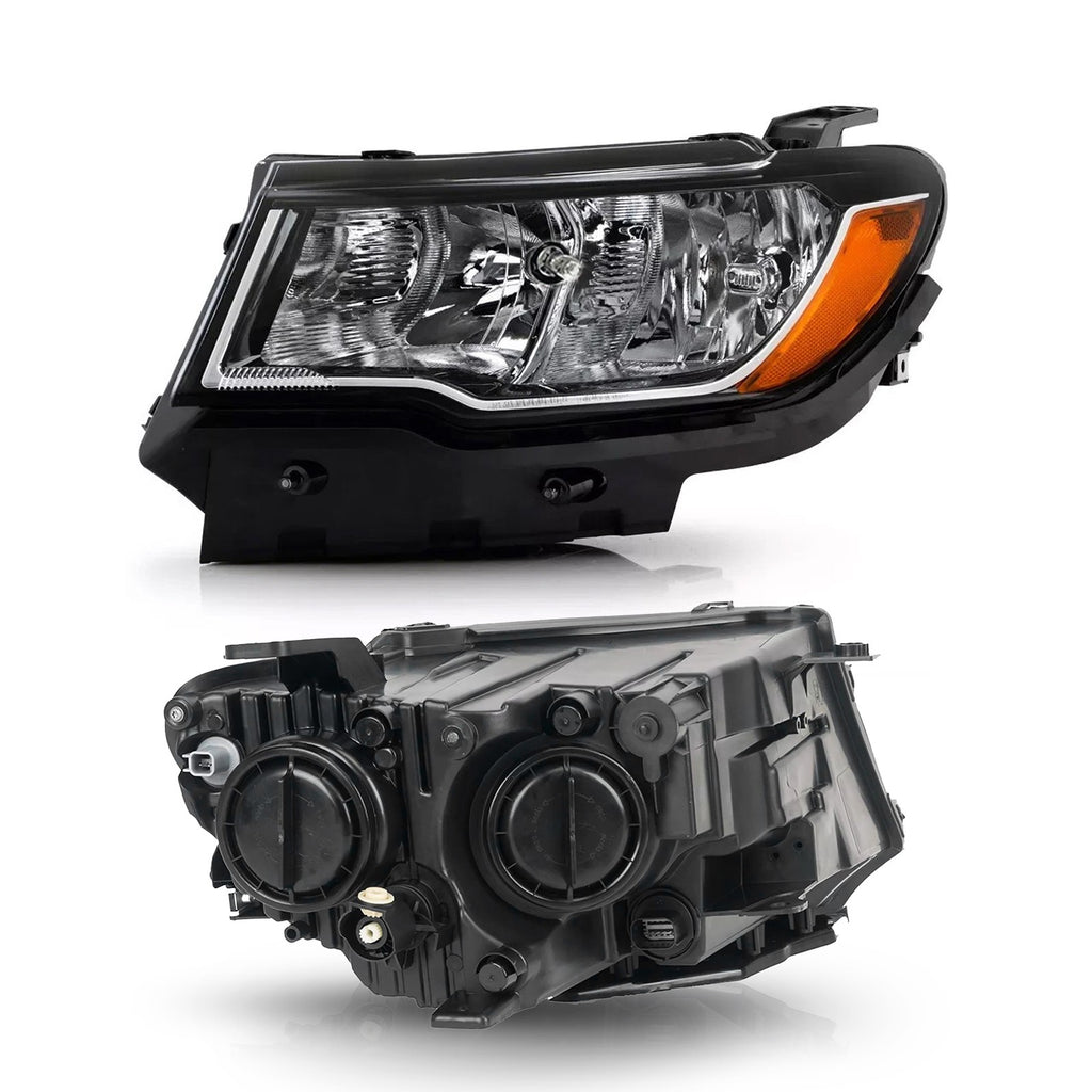 Right halogen headlight side angle for 2017-2021 Jeep Compass