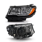 Right halogen headlight side angle for 2017-2021 Jeep Compass