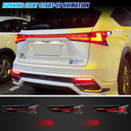Running light start-up animation on the 2015-2021 Lexus NX200t / NX300 / NX300h LED tail lights