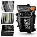 Left LED headlight side angle for 2020-2023 Chevrolet Silverado 2500HD/3500HD