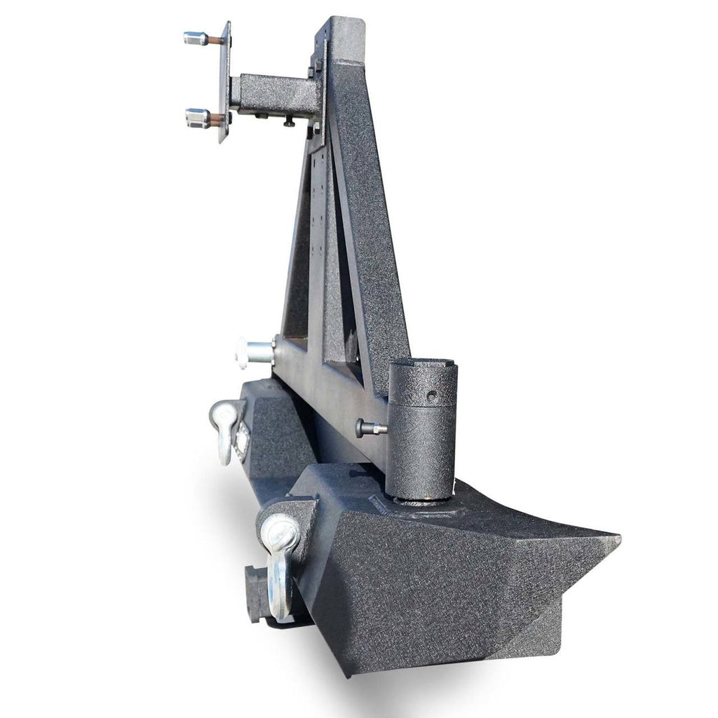 Rear Rock Crawler Bumper and Tire Carrier for Wrangler JK 2007-2018 Bumper