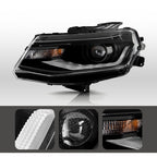Pair HID headlight rear housing angle for 2016-2024 Chevy Camaro