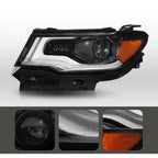 Right HID headlight side angle for 2017-2021 Jeep Compass