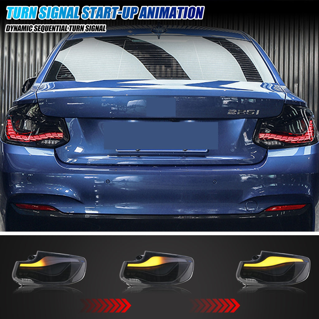 Sequential LED turn signal on the 2014-2020 BMW 2 Series F22 / F23 / M2 F87 tail light