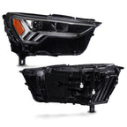 Right LED headlight side angle for 2019-2025 Audi Q3