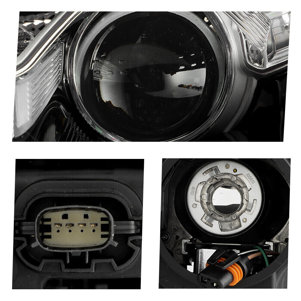 Pair halogen headlight rear housing angle for 2016-2019 Ford Taurus