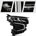 Right LED headlight side angle for 2021-2024 Chevrolet Tahoe / Suburban